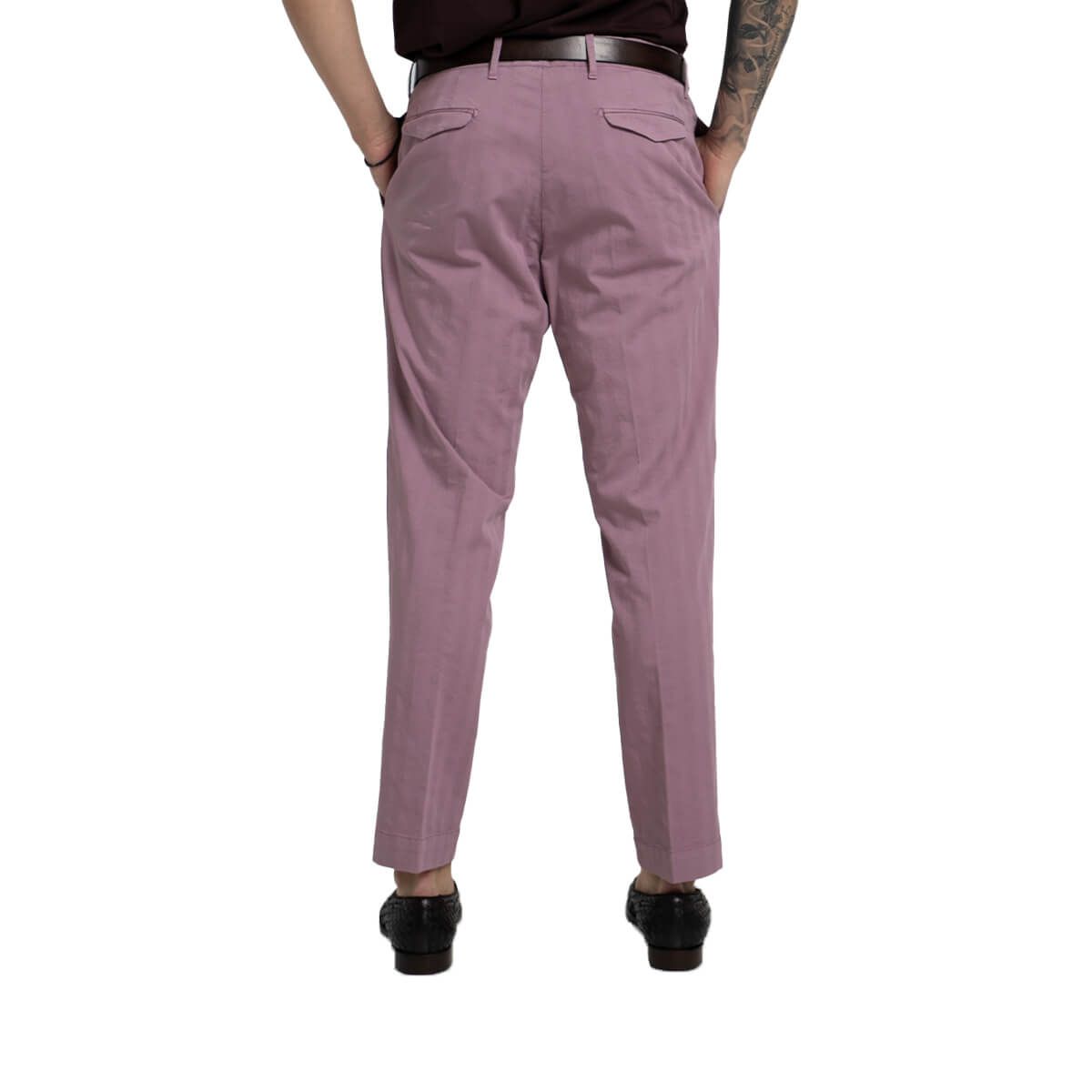 Straight-Leg Chino Trousers/Pink
