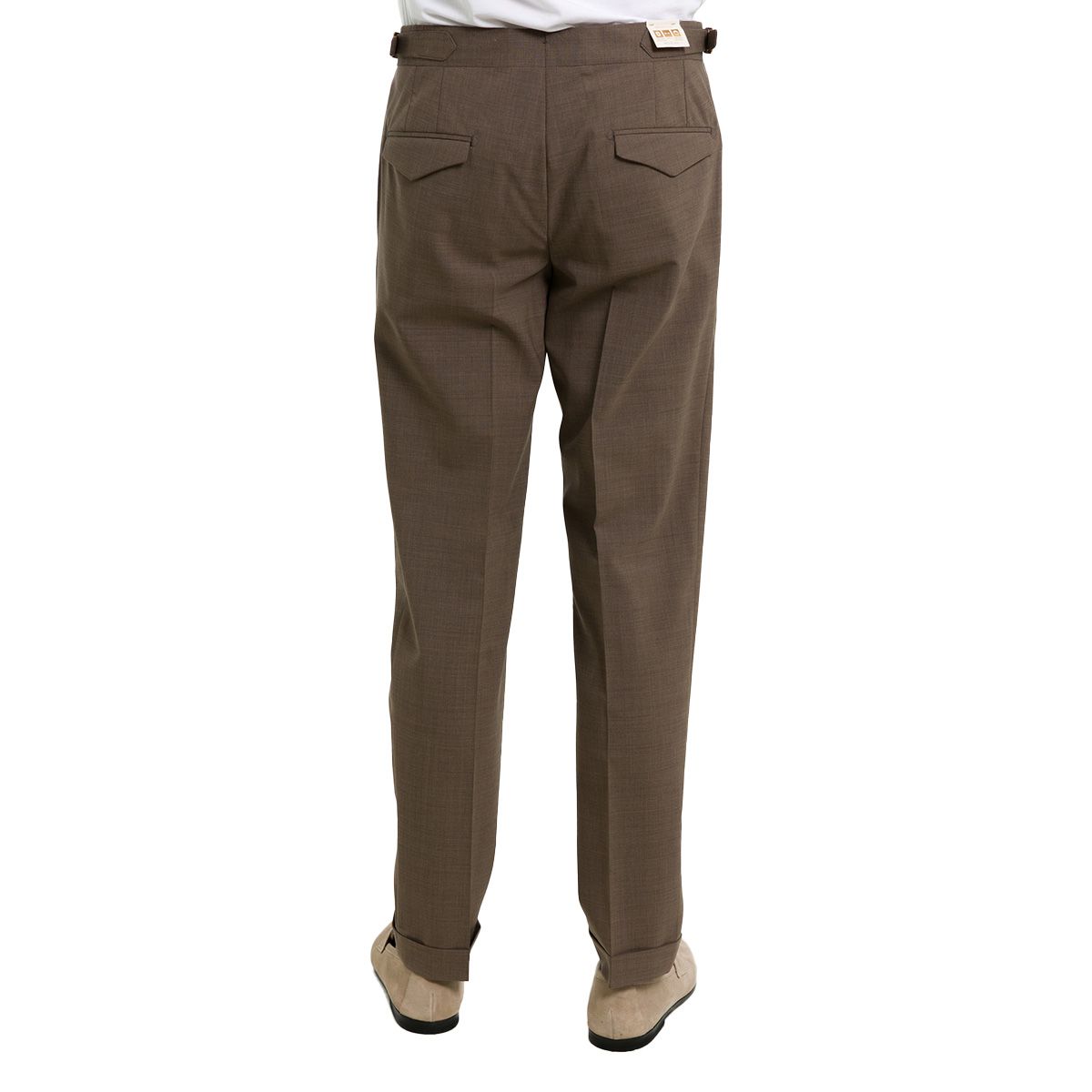 Brown Earth Fitted Trousers