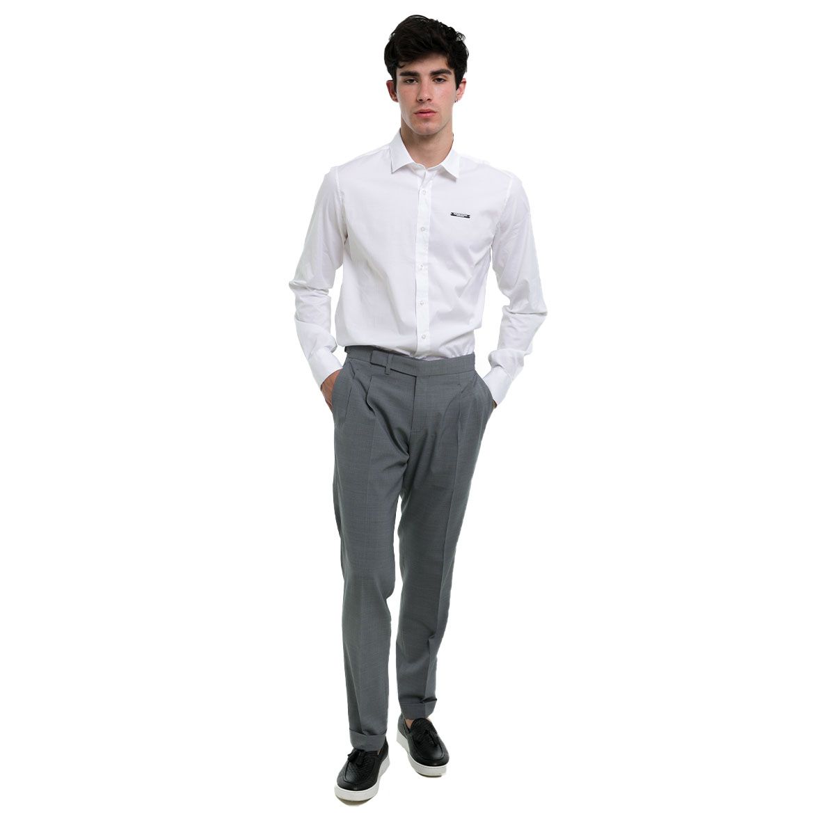 Grey Cotton Pants