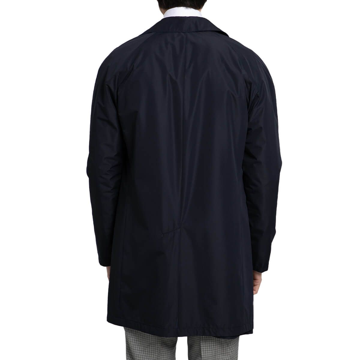 Button-Up Raincoat Jacket/Blue