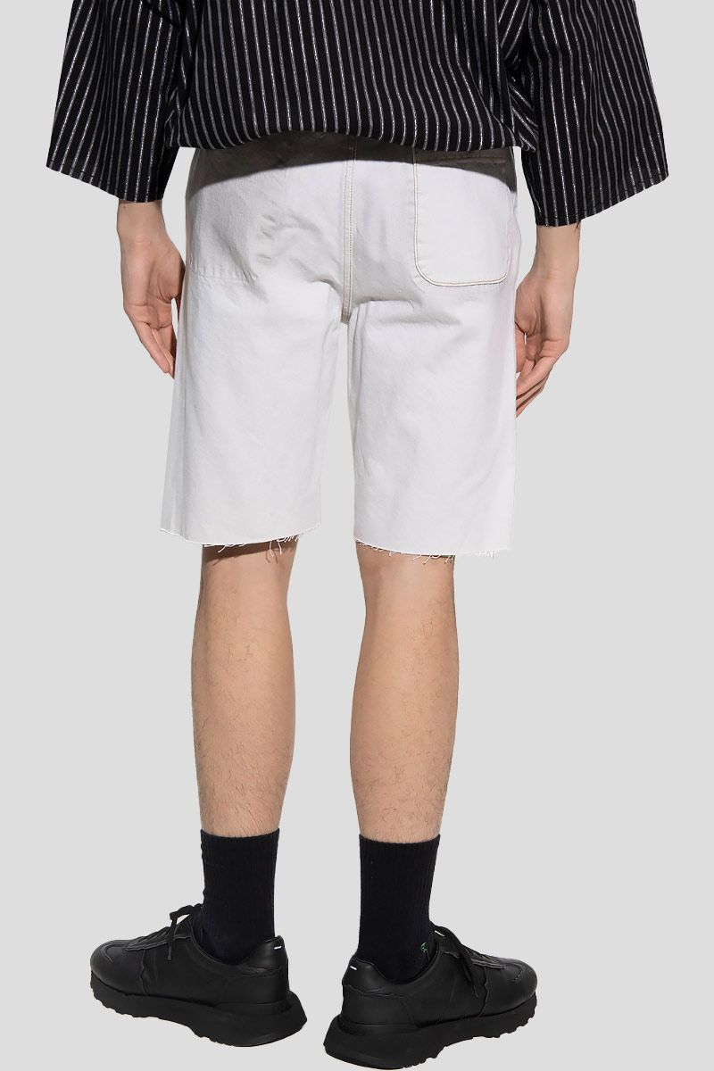 Chalk Selvedge Denim Shorts