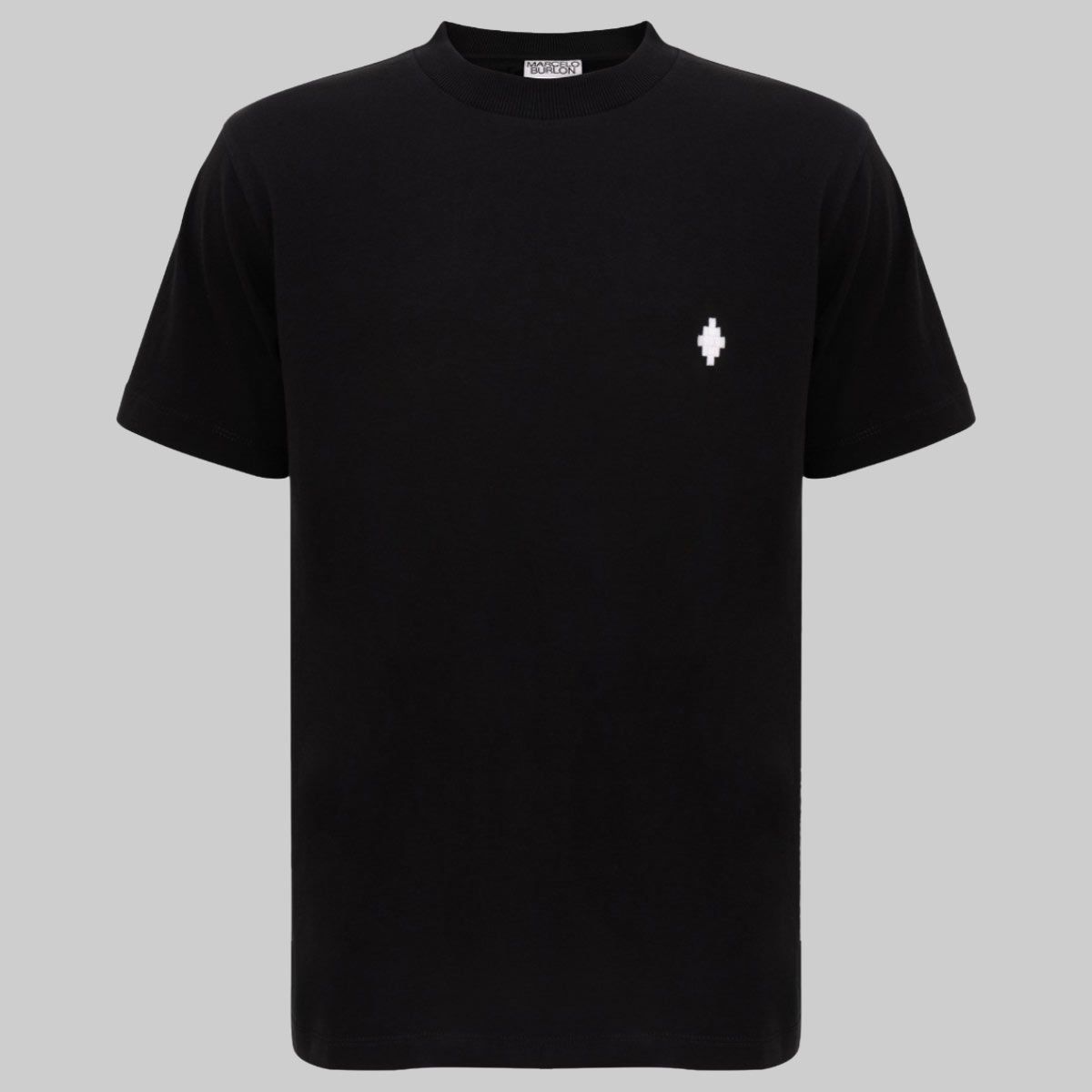 Logo Embroidered Tee In Black