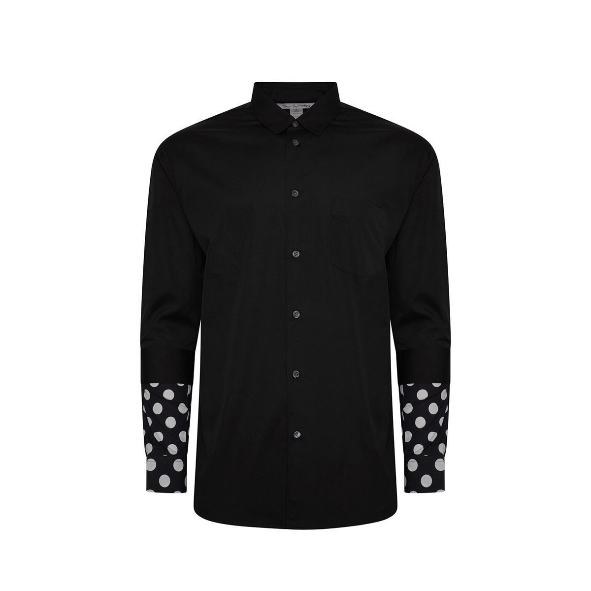 Double Cuff Shirt In Black