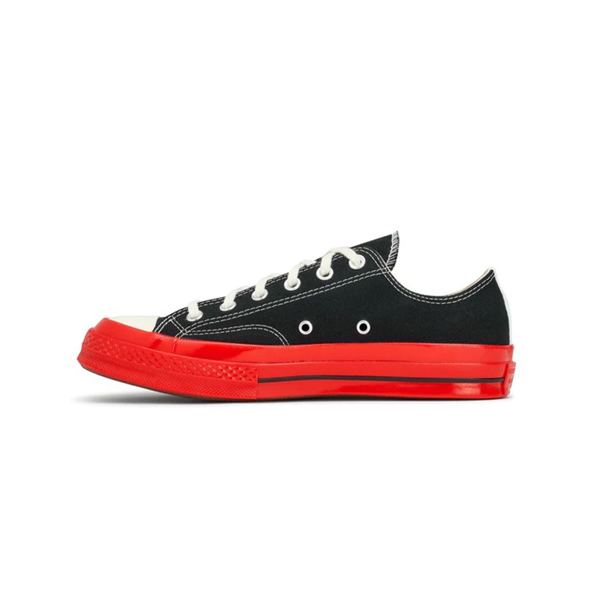 Low Top Red Sole Sneakers/Black