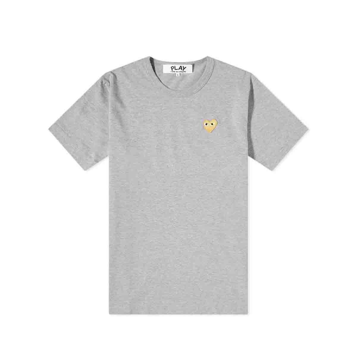Gold Heart Logo T-Shirt/Grey