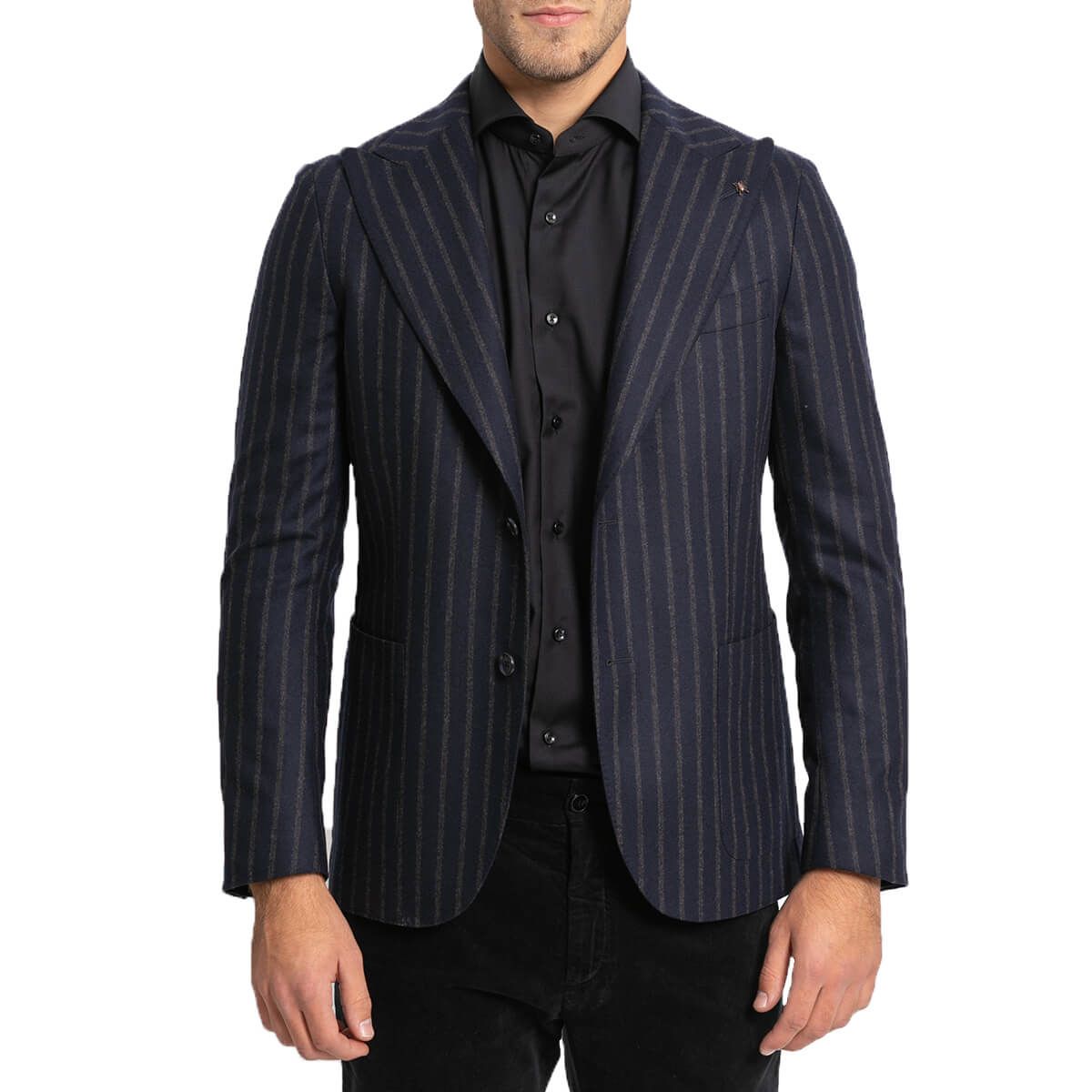 Single Breasted Striped Suit