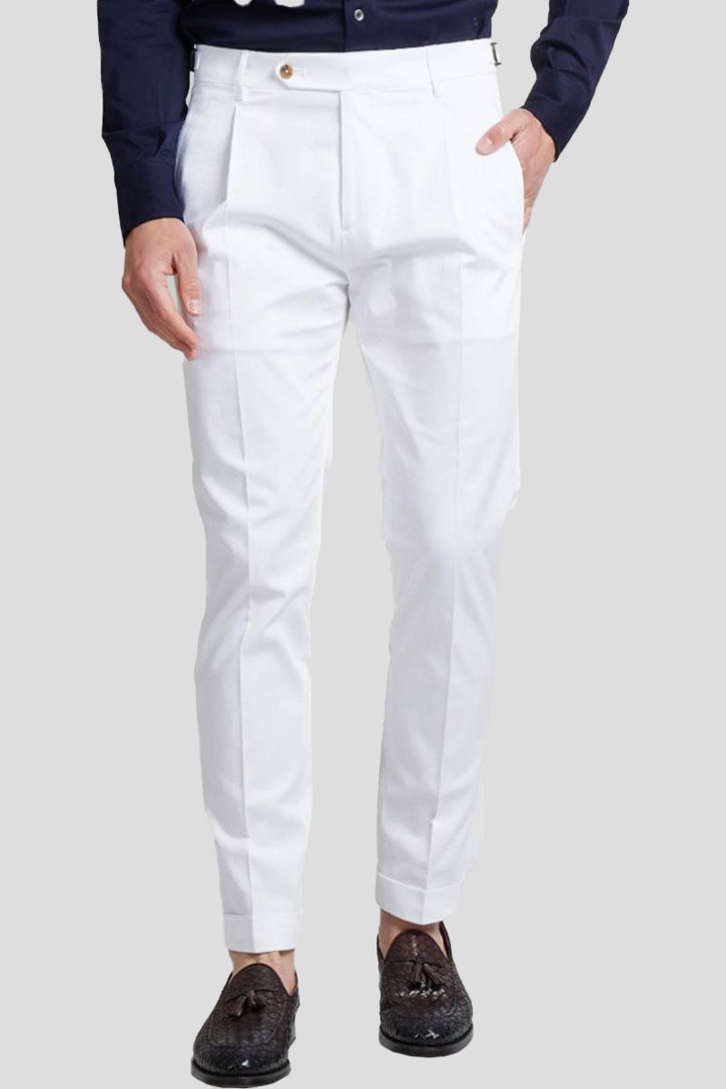 Retro White Trousers