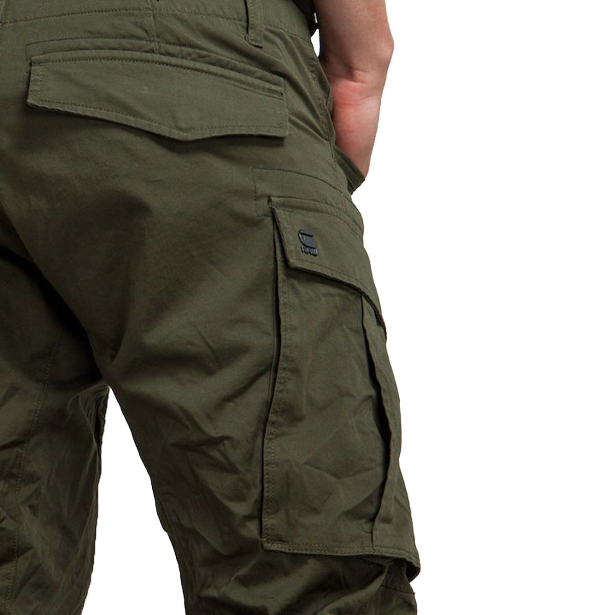 Rovic Zip 3D Regular Tapered Pants In Khaki