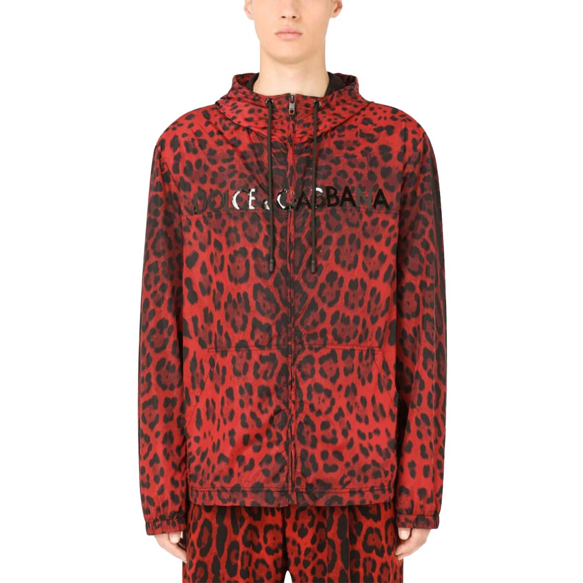 Leopard-Print Nylon Jacket
