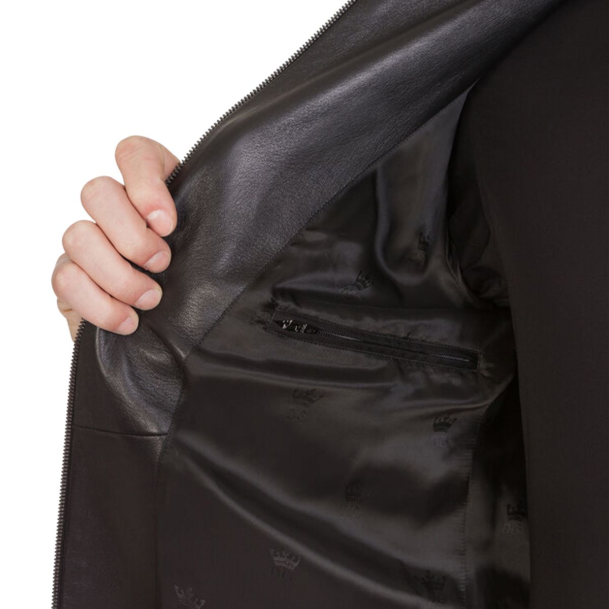 Leather Plaque Jacket