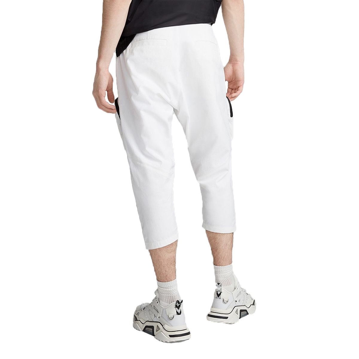 White Outpockets Pants