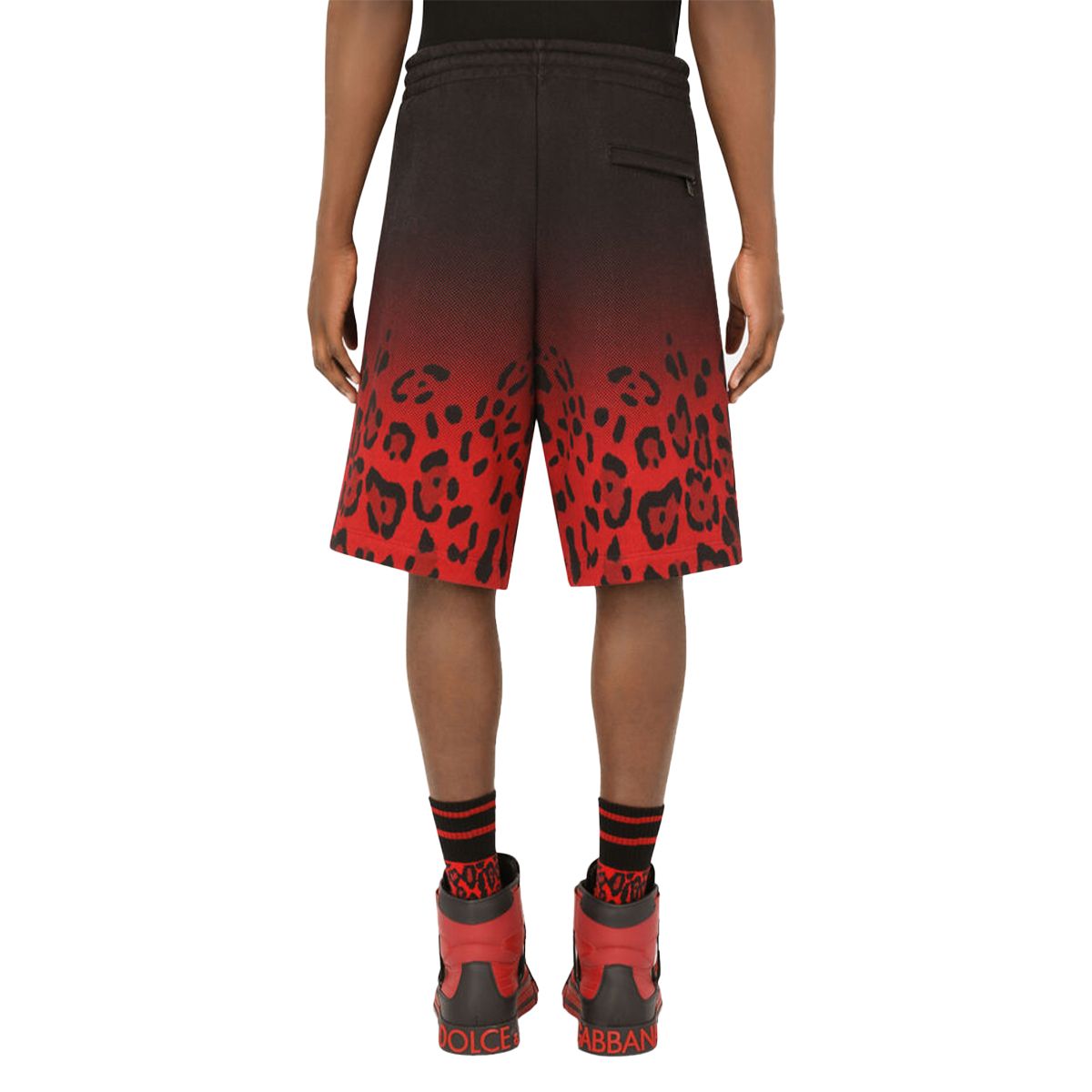 Jersey Leopard Jogging Shorts