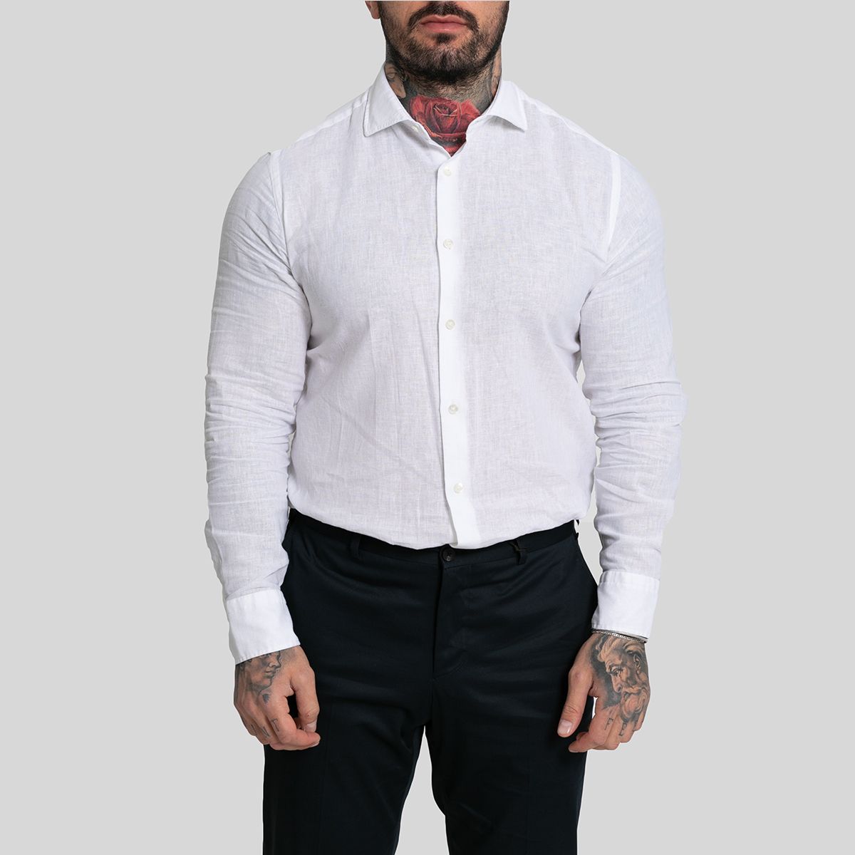 White Lino Shirt / Mircam
