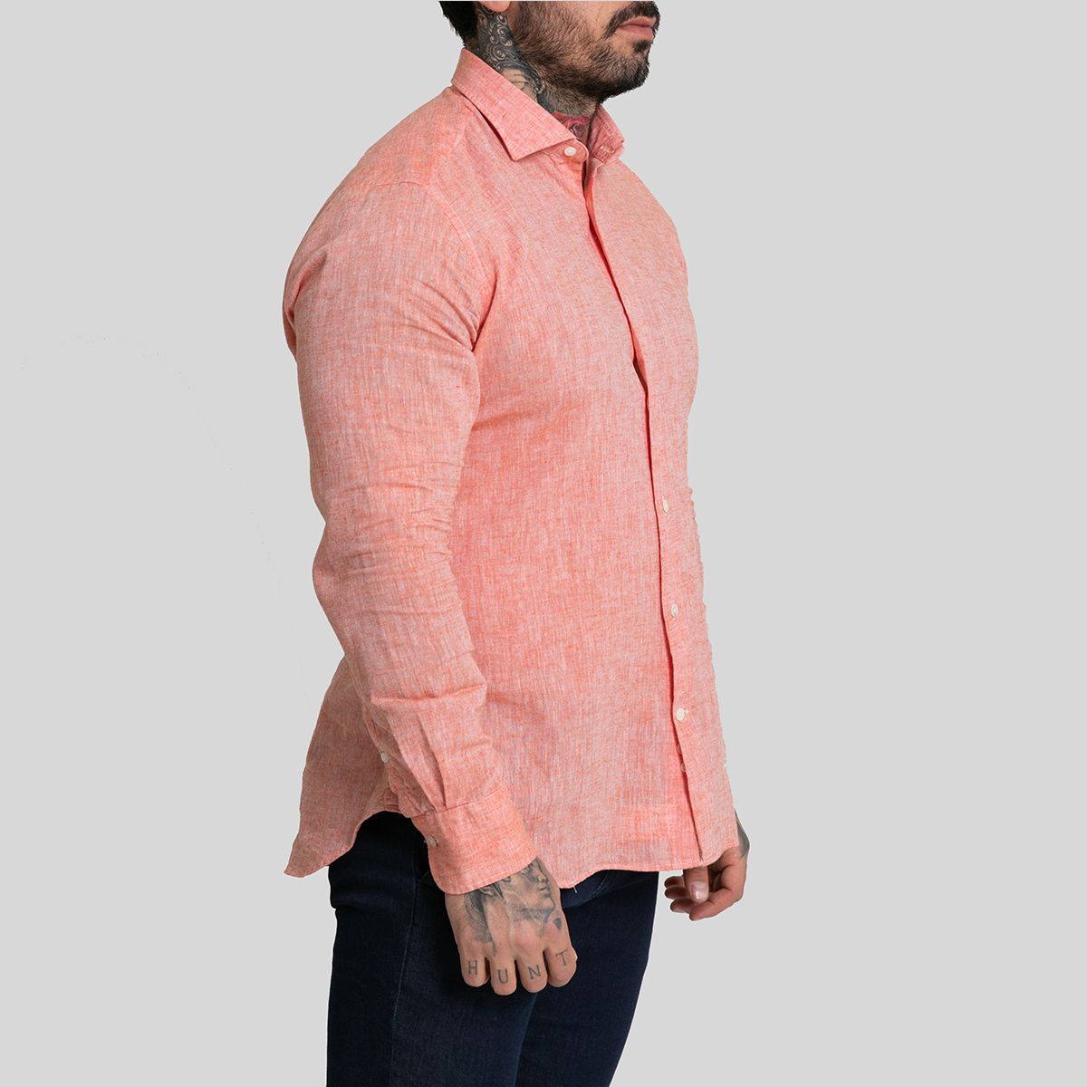 Orange Lino Shirt / Mircam