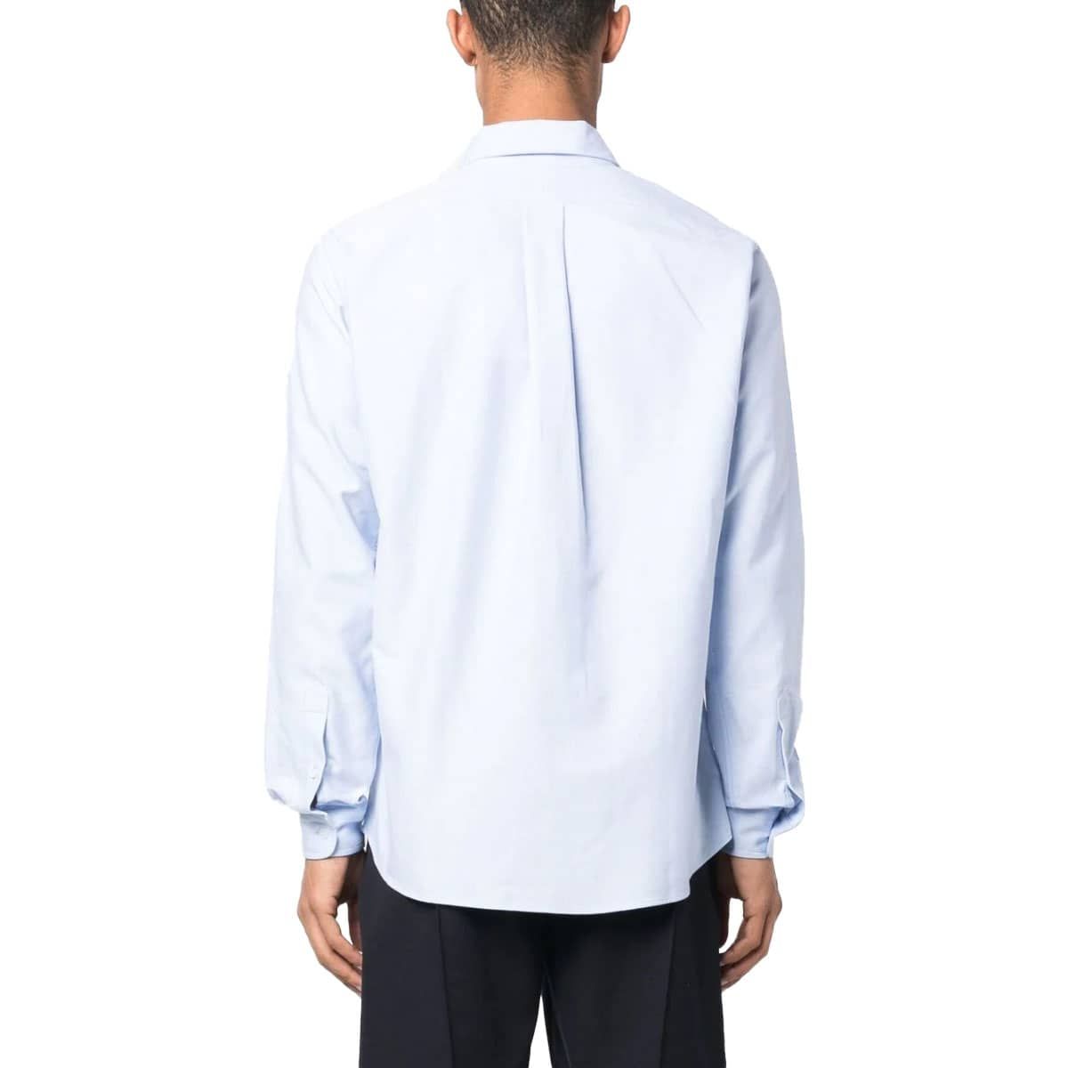 Blue Logo Print Long Sleeve Shirt