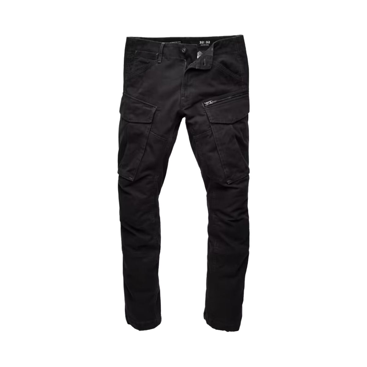 Rovic Zip 3D Straight Black Pants