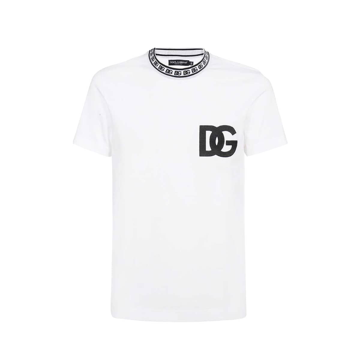 White and black dg logo t-shirt
