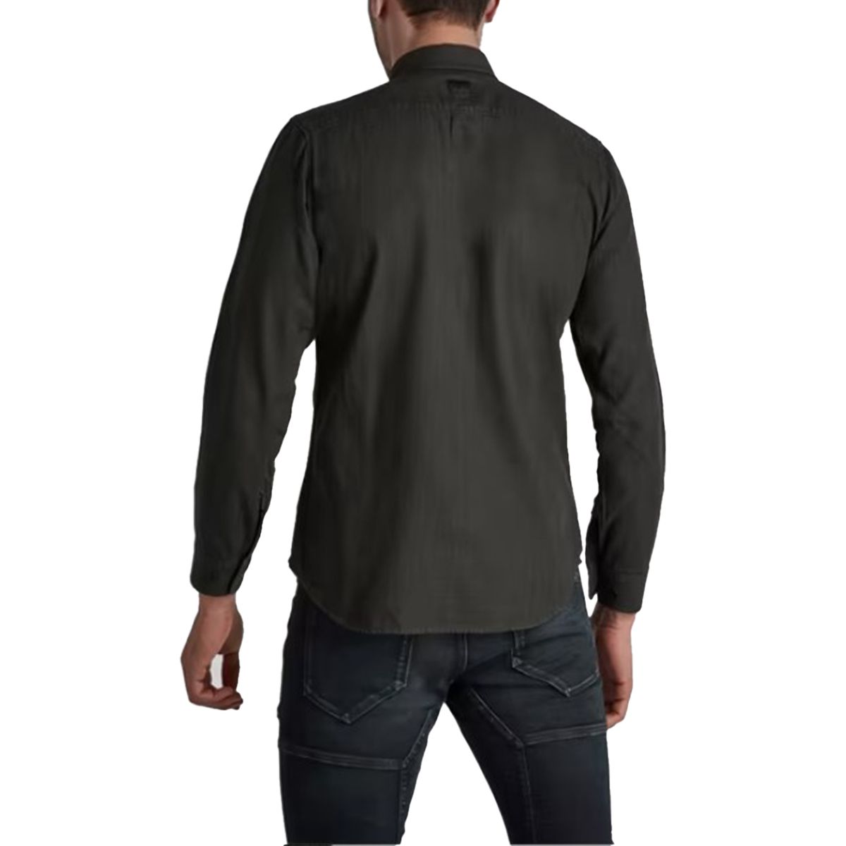 Marine Long-Sleeved Slim Shirt