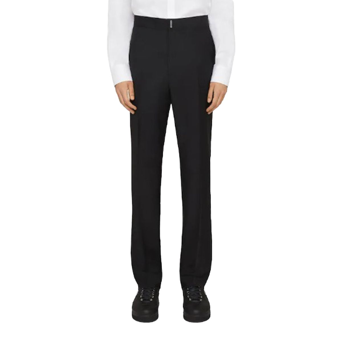 Black Tailored Wool Trousers