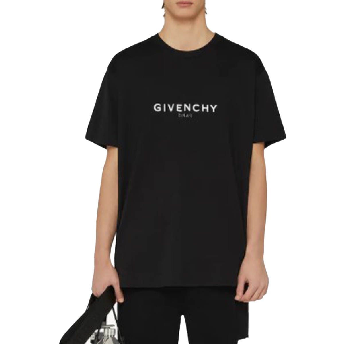 Reverse Oversized Black T-Shirt