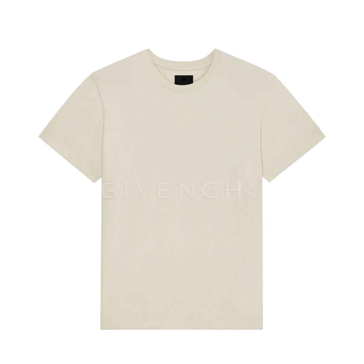 Embroidered Logo Light Beige T-Shirt