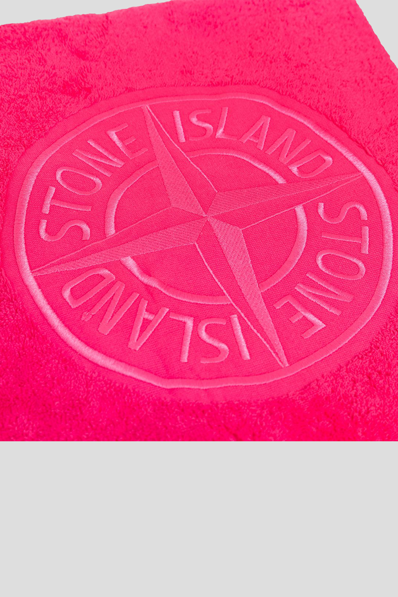 Logo Embroidered Beach Towel/Pink