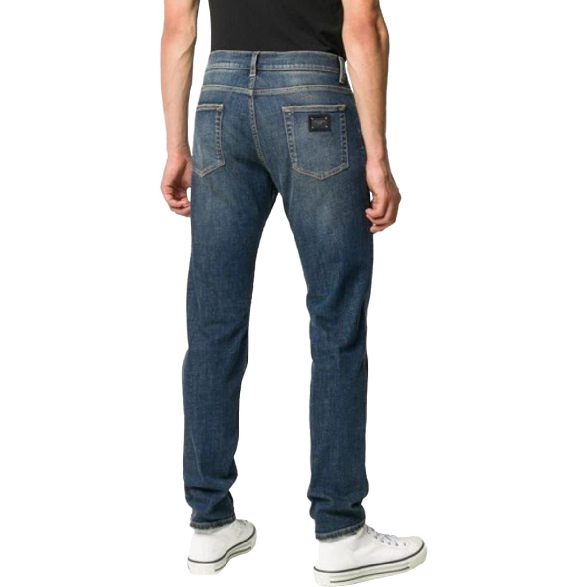 Dg Jeans With Silver Logo