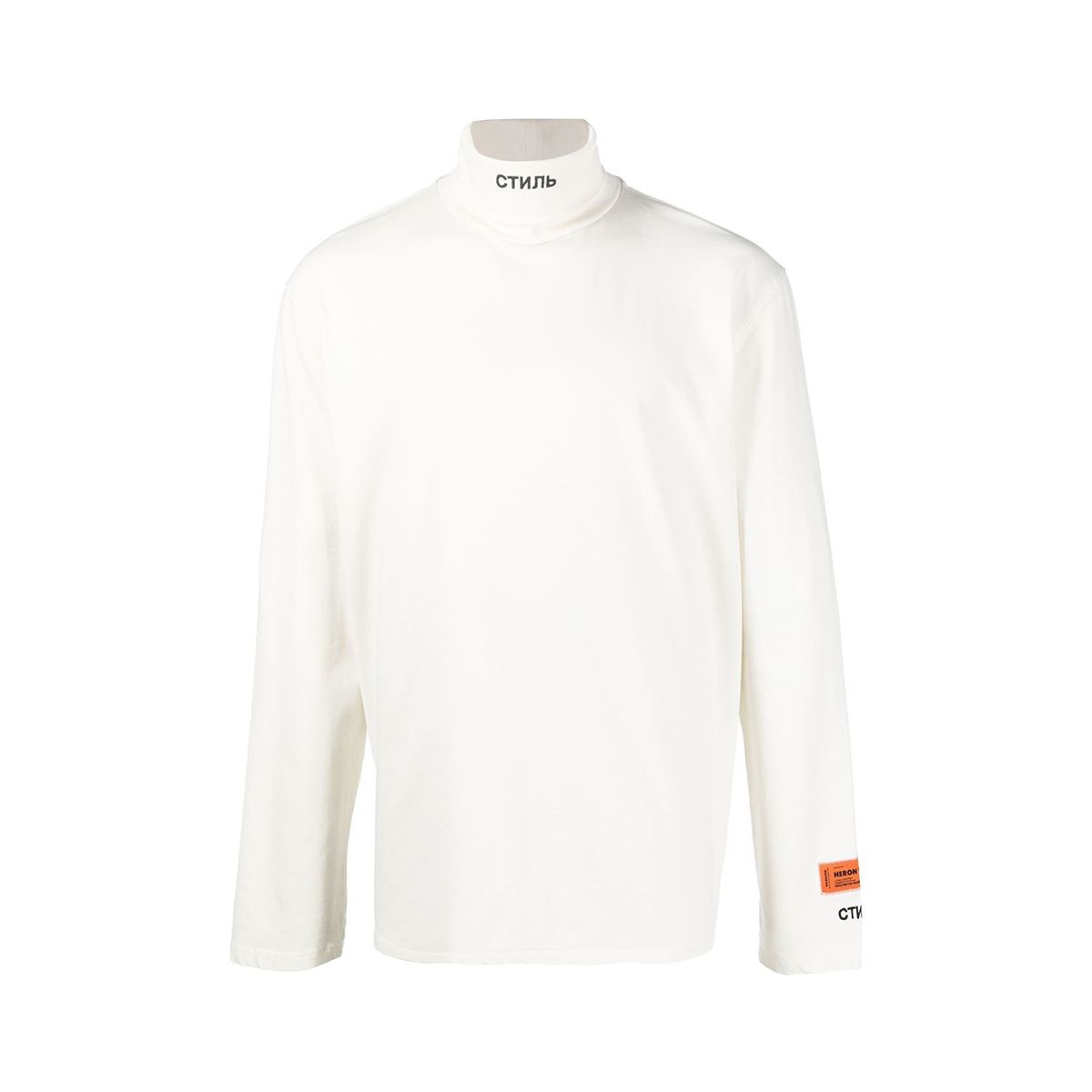 CTNMB Roll-Neck White Top
