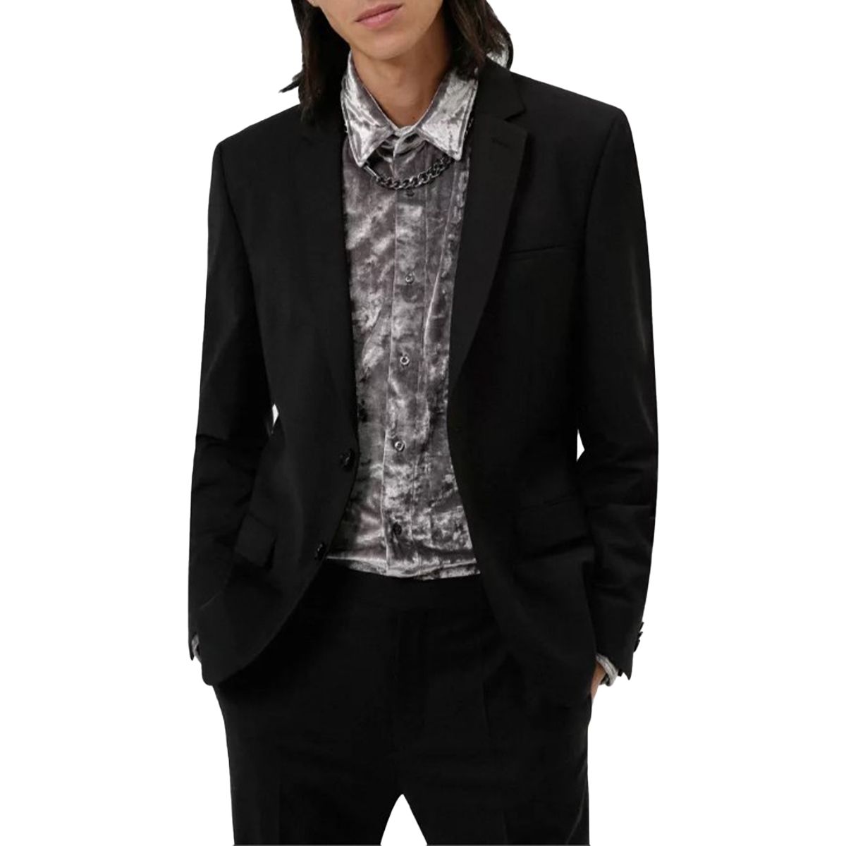 Extra Slim-Fit Two-Piece Suit/Black