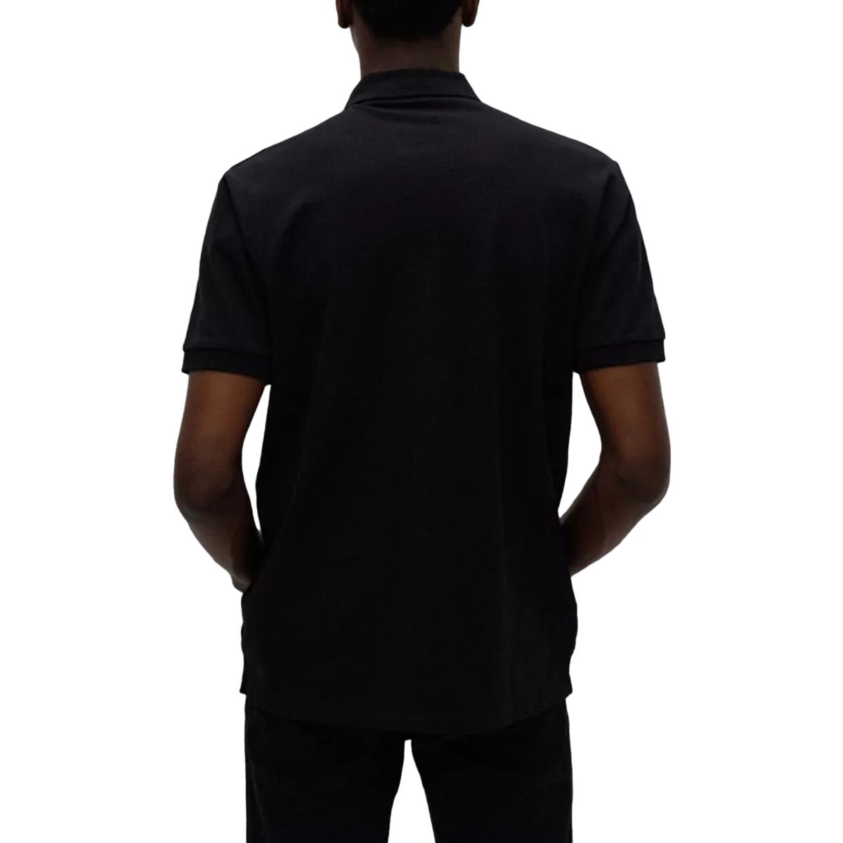 Slim-Fit Pique Polo Shirt/Black