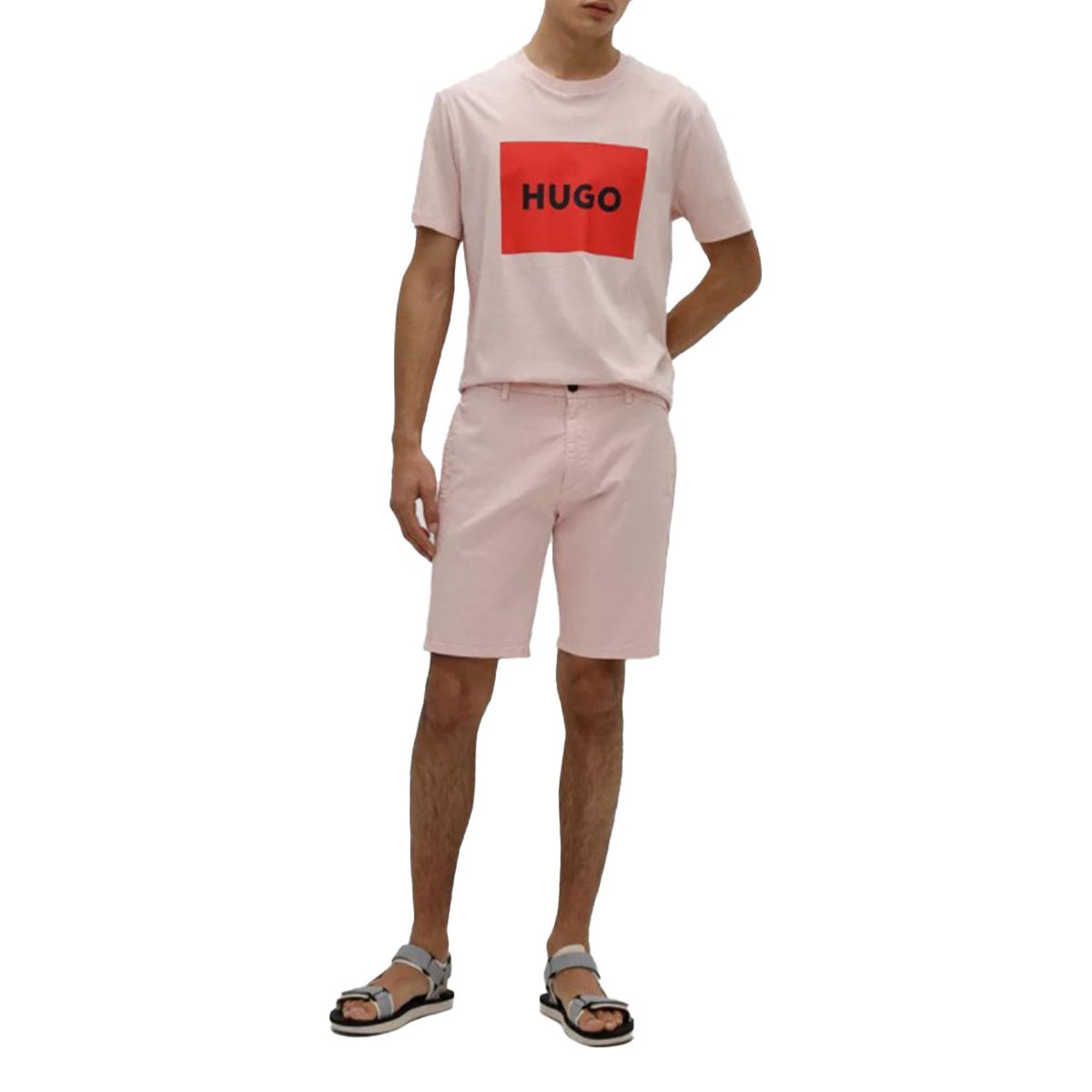 Slim-Fit Chino Shorts/Pink