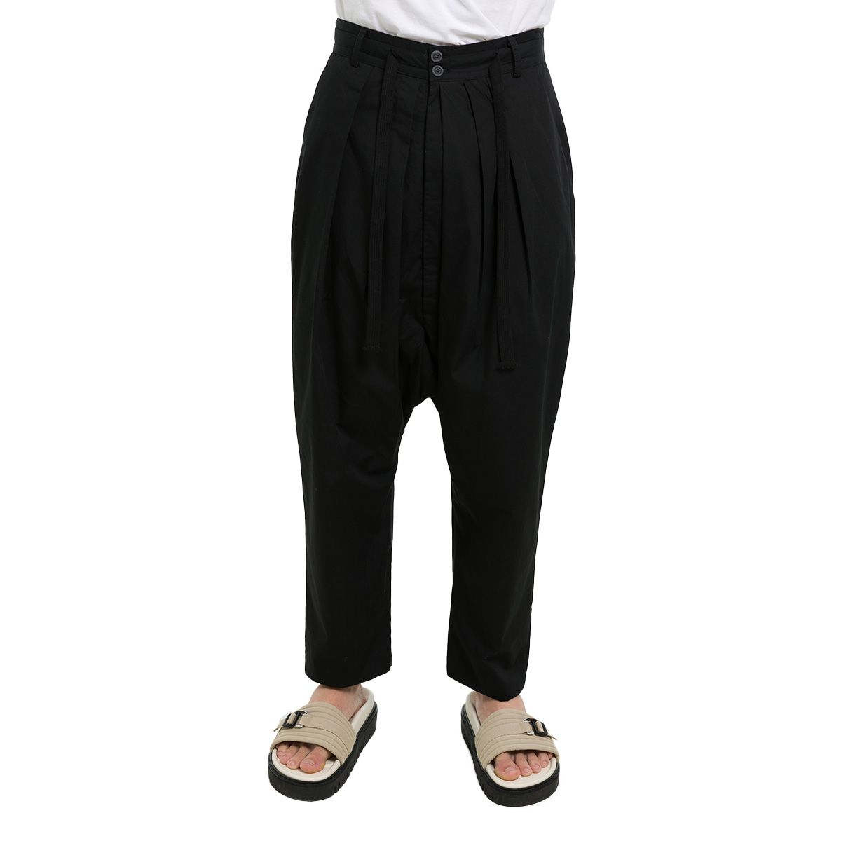 Black Loose Pockets Trousers