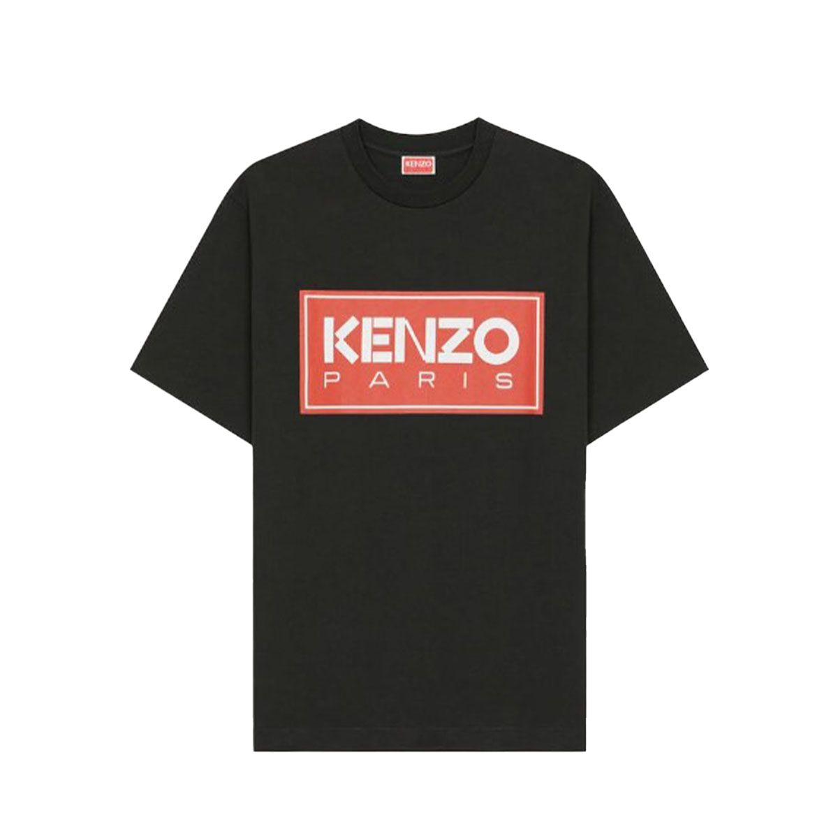 Square Printed Logo T-Shirt/Black