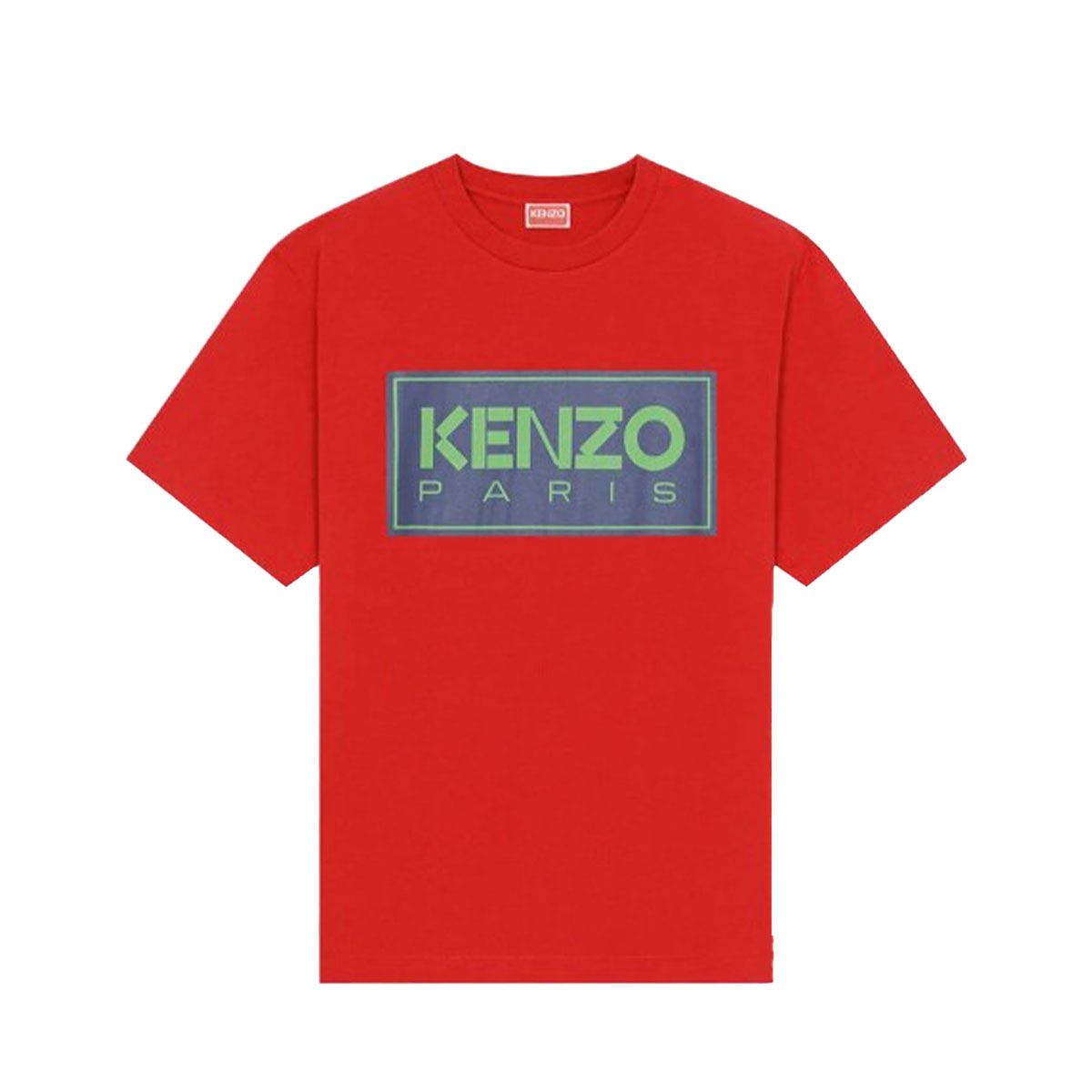 Square Printed Logo T-Shirt/Red