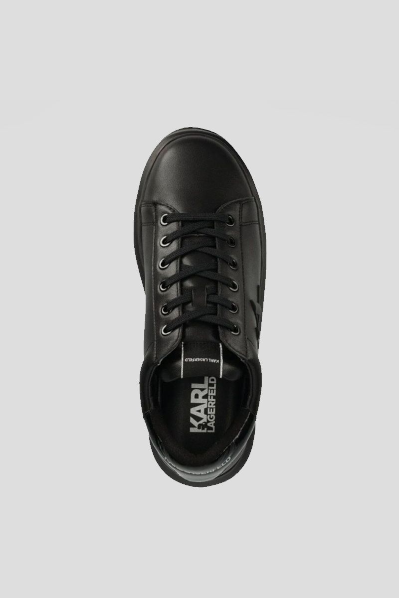 Black Leather Monogram Injekt KC Sneaker