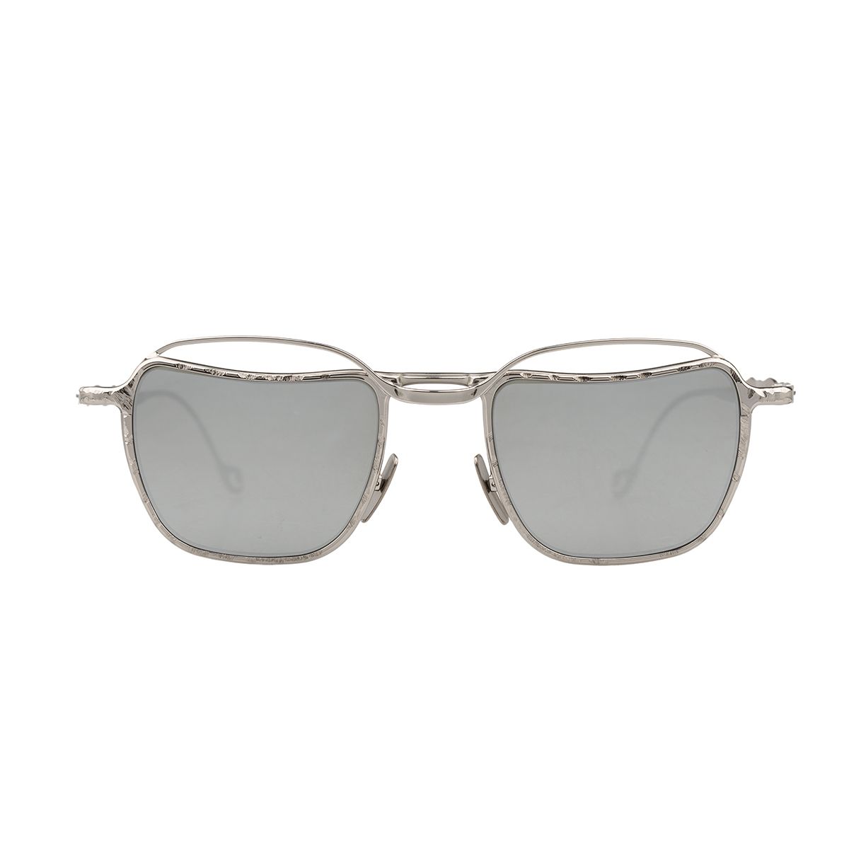 Square Frame Silver Sunglasses