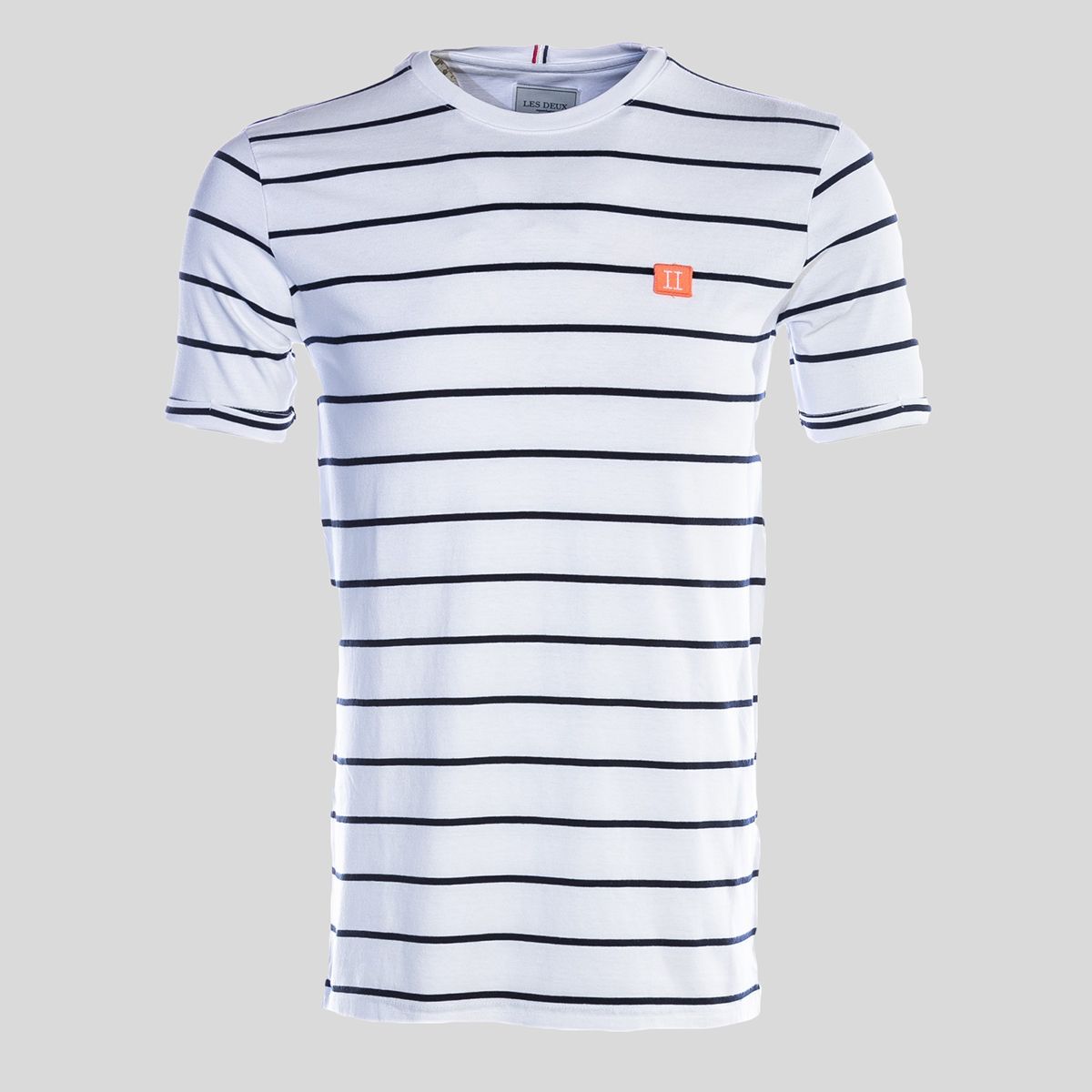 Piece Stripe T-Shirt In White & Blue