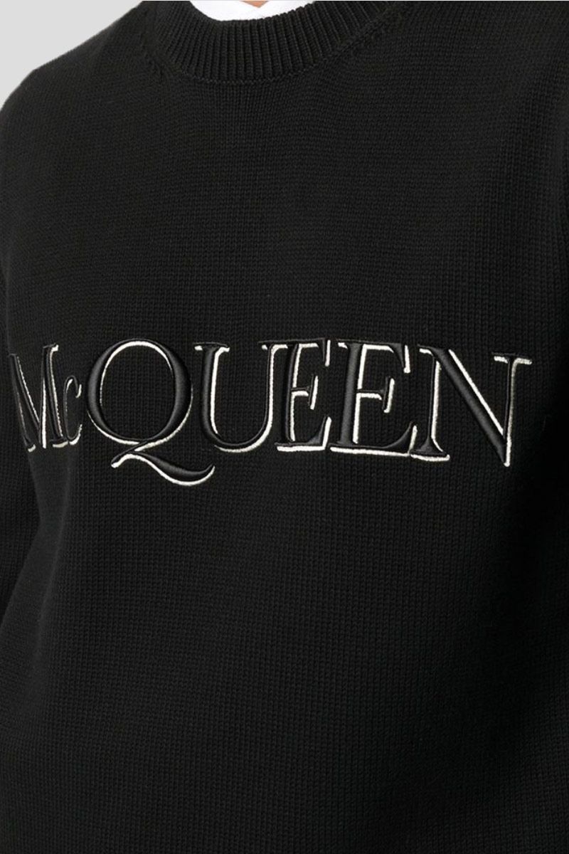 Logo-Embroidered Knitted Jumper
