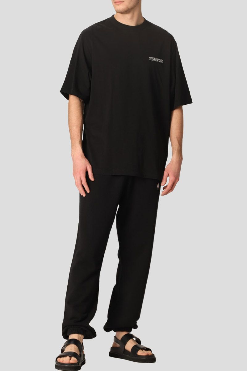 Logo Embroidered Track Pants In Black