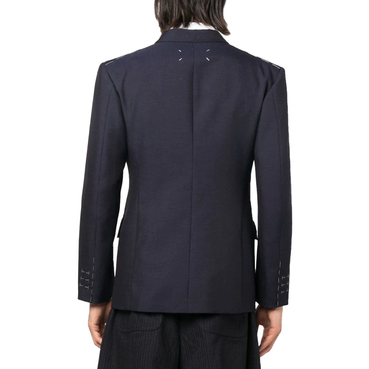 Navy Wool Tailored Jacket