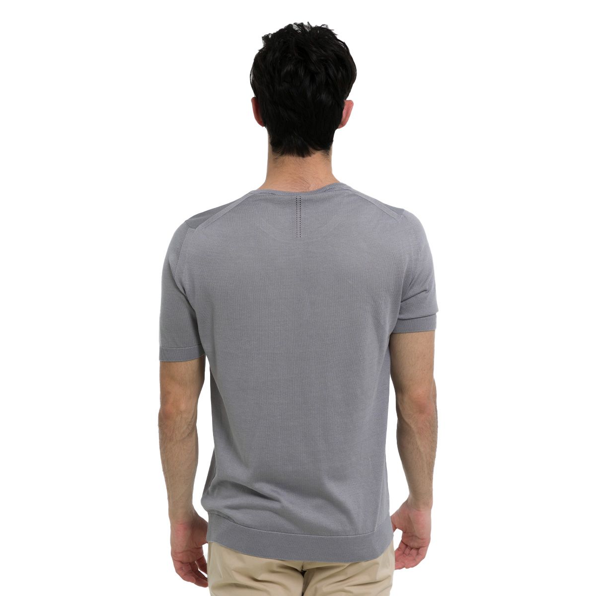 Crew Neck Como T-Shirt/Grey