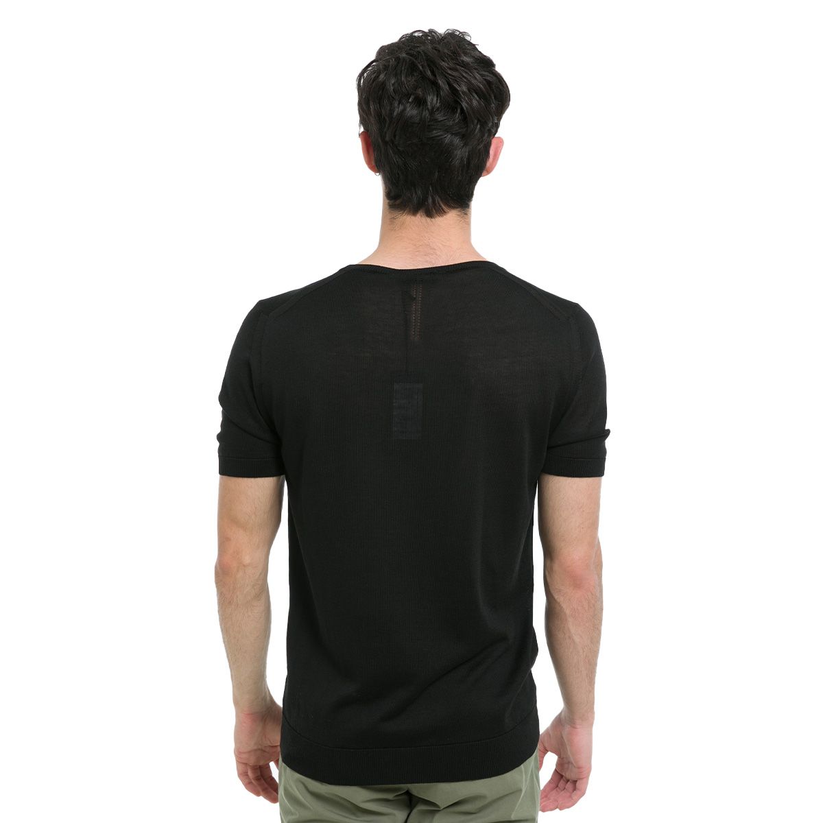 Crew Neck Como T-Shirt/Black