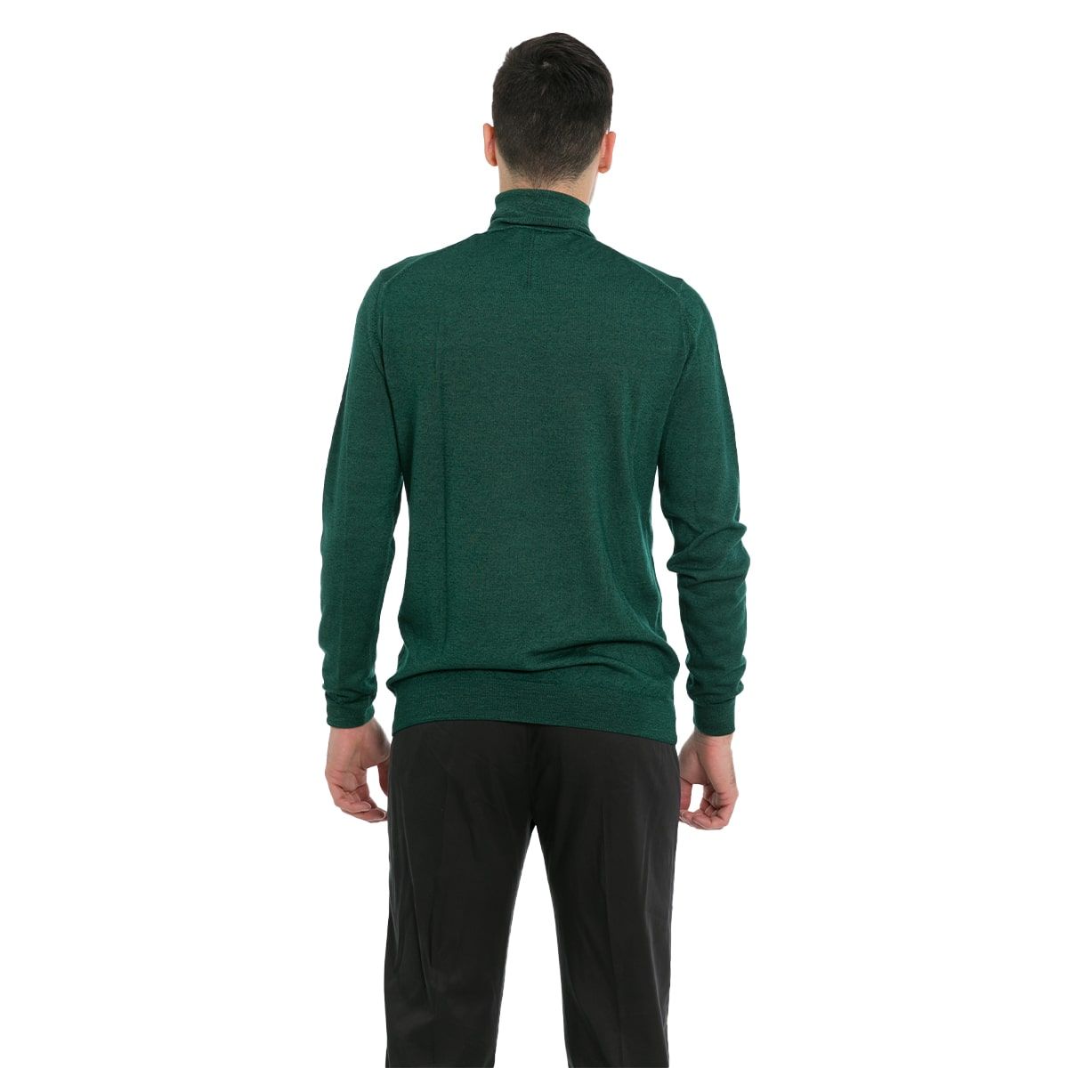 Green High Neck Sweater