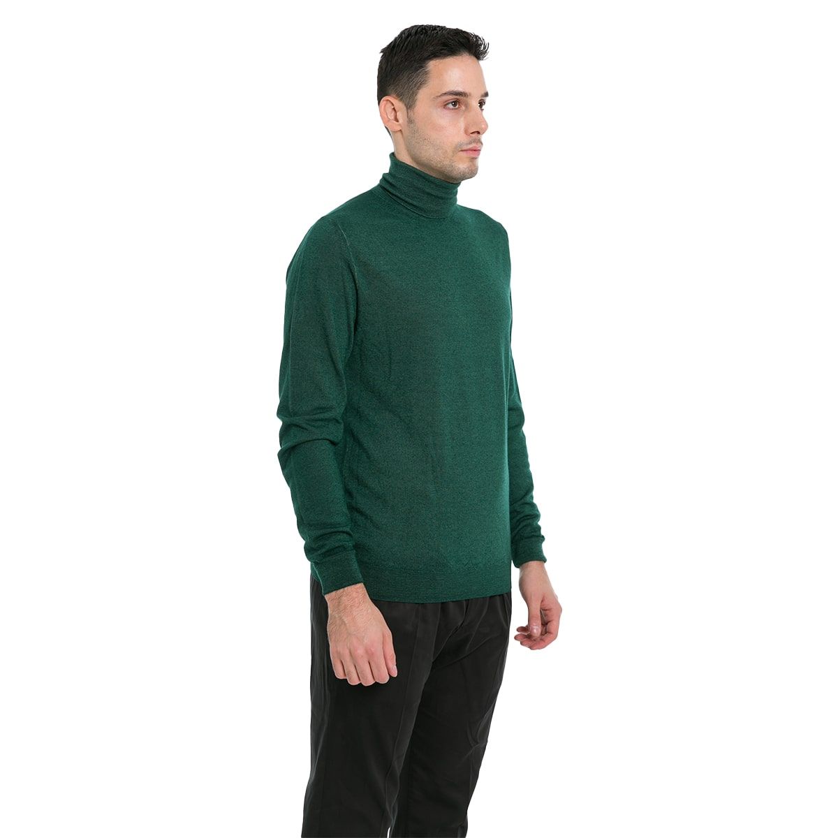Green High Neck Sweater