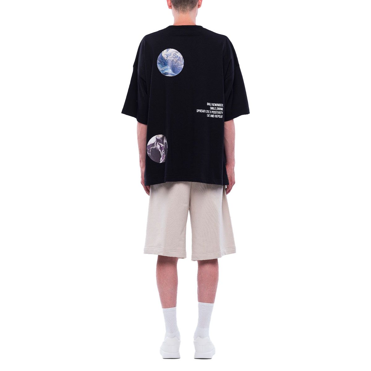 Over Planets Black T-Shirts
