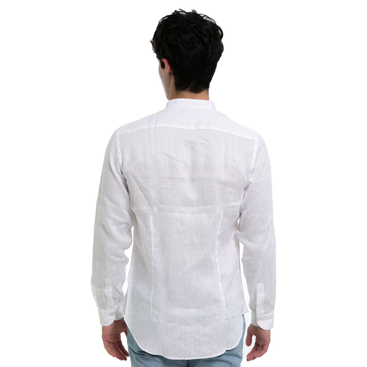 Mao Collar Shirt/White