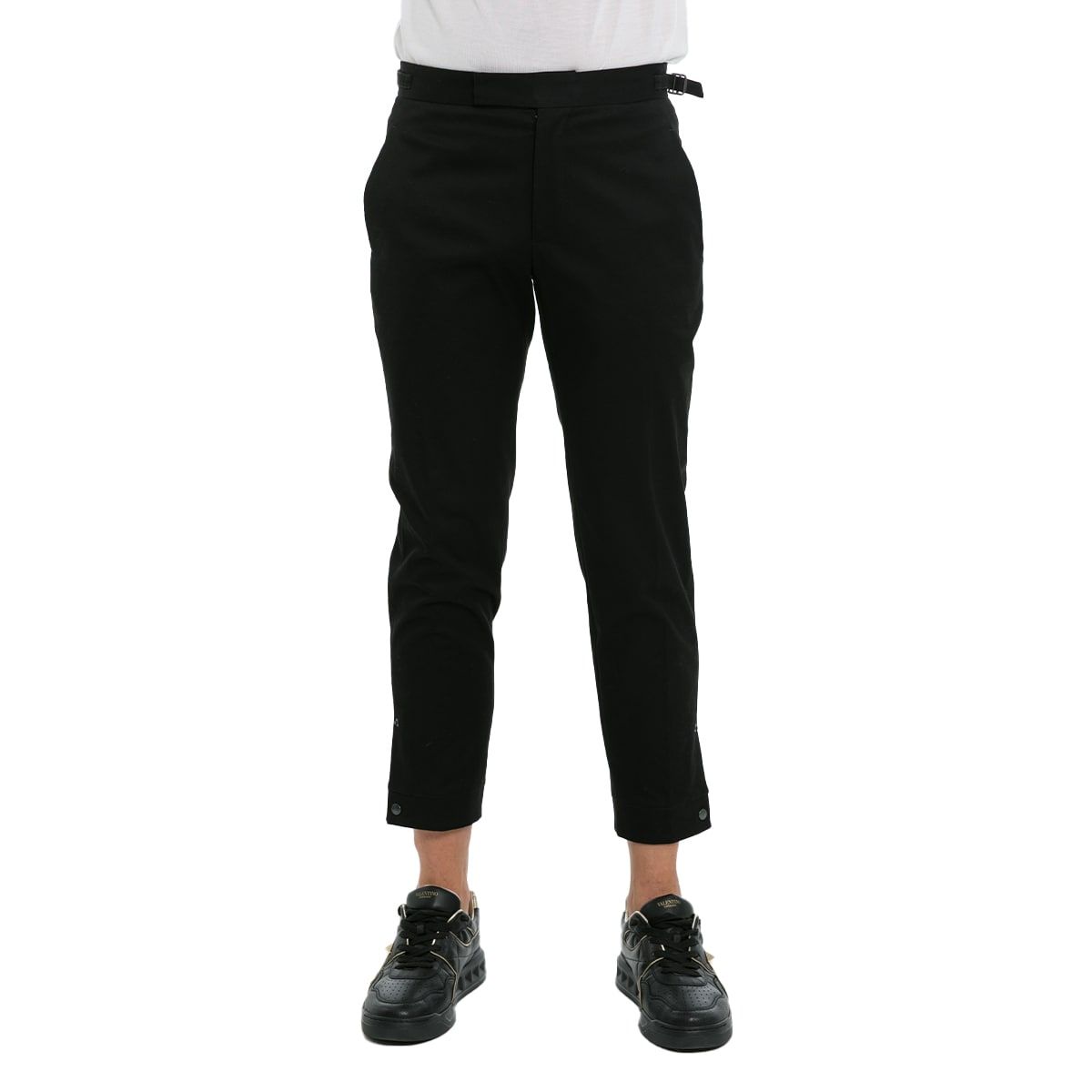 Black Pants With Button Details