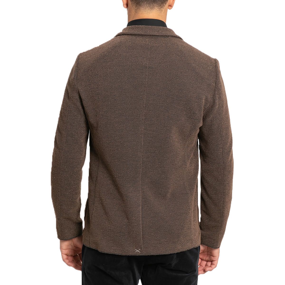 Single-Breasted Blazer/Brown