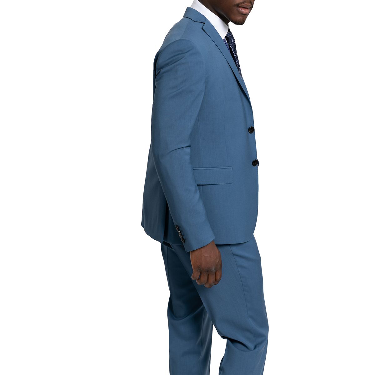 Single-Breasted Three-Piece Suit/Dark Blue