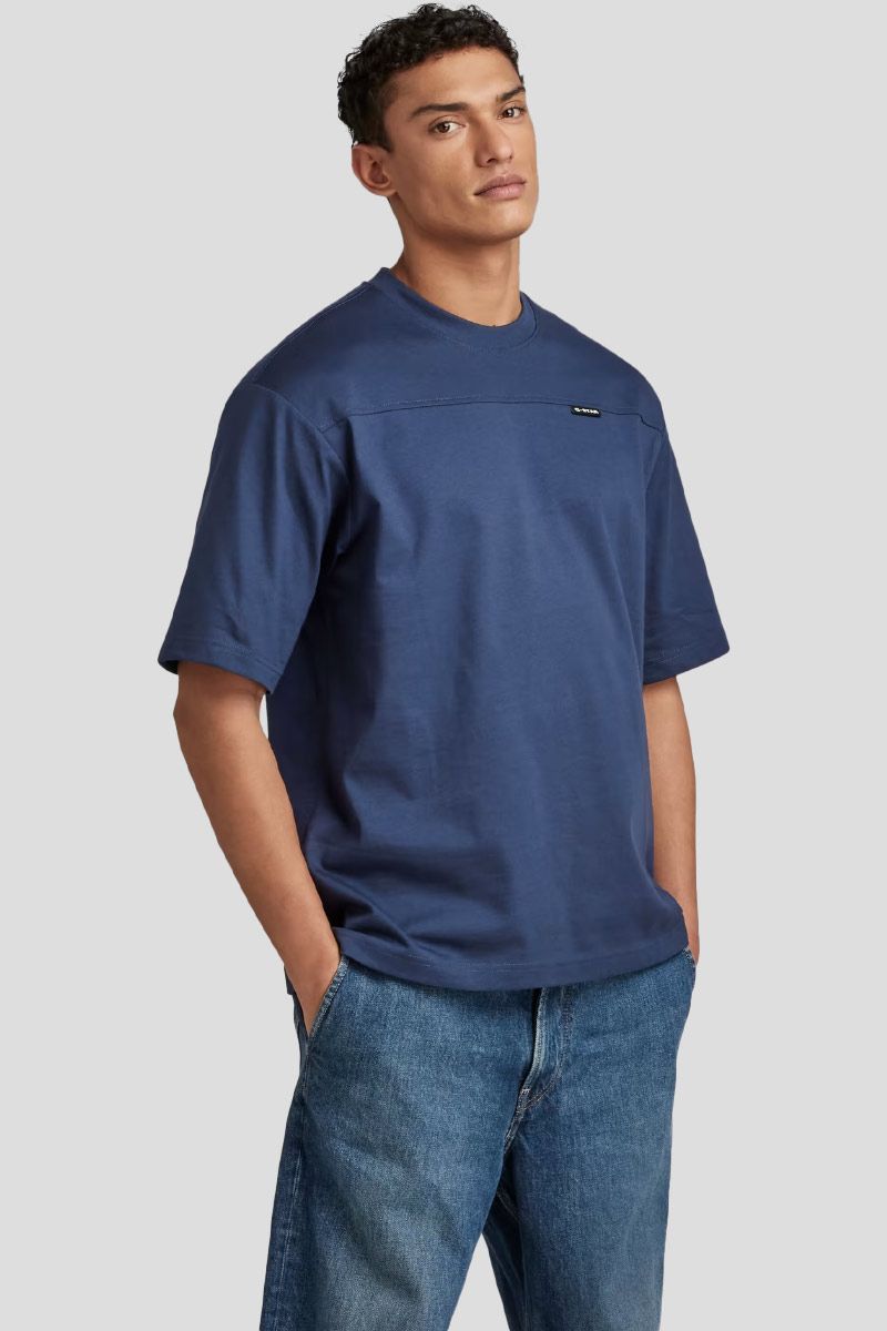 Oversized T-Shirt Boxy Base 2.0 In Blue